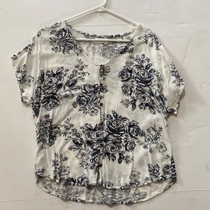 Maurices large button blouse